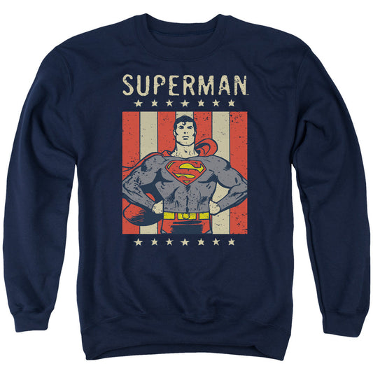 Dc Retro Liberty Mens Crewneck Sweatshirt Navy