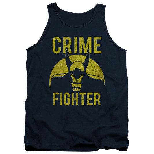 DC Comics Fight Crime Mens Tank Top Shirt Navy Blue Officially Licensed