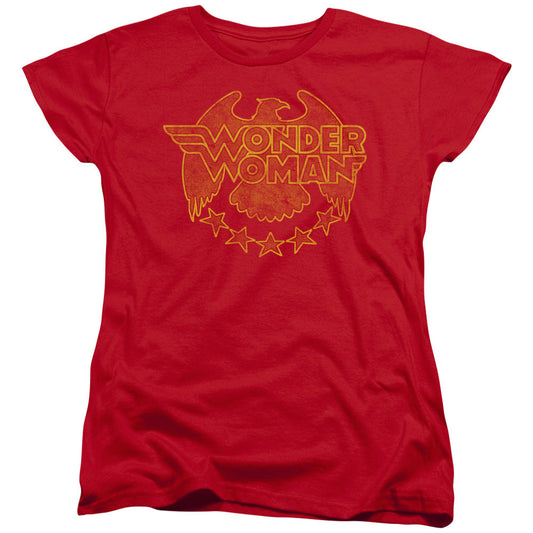 DC Comics Wonder Eagle Womens T Shirt Red Officially Licensed