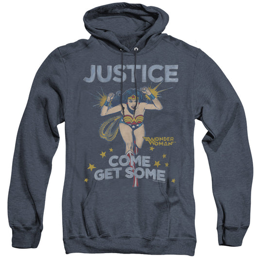 DC Comics Get Some Heather Mens Hoodie Navy Blue Officially Licensed