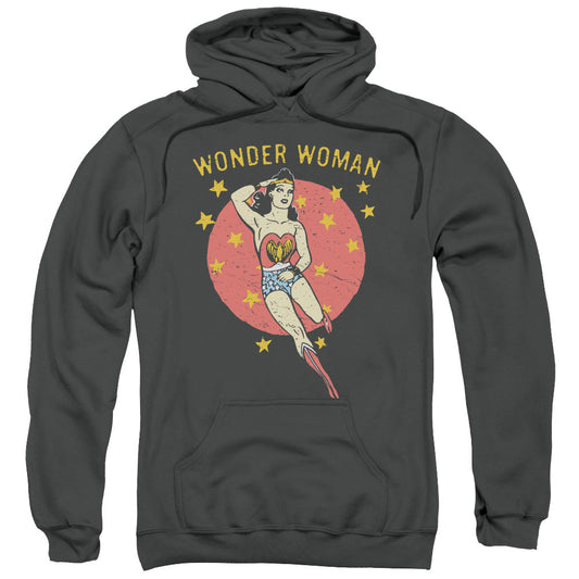 DC Comics Wonder Circle Mens Hoodie Charcoal Officially Licensed