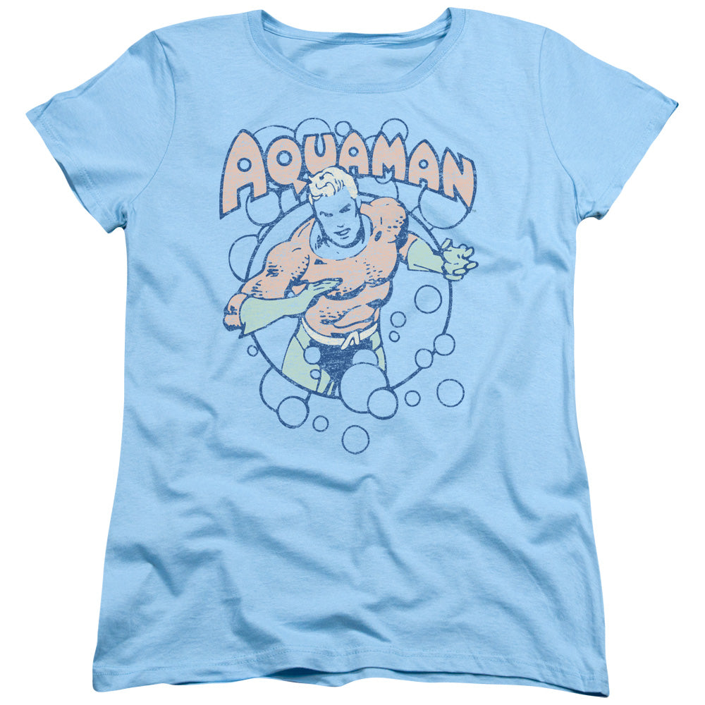 DC Comics Bubbles Womens T Shirt Light Blue Officially Licensed