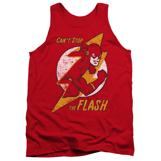 DC Comics Flash Flash Bolt Mens Tank Top Shirt Red Officially Licensed