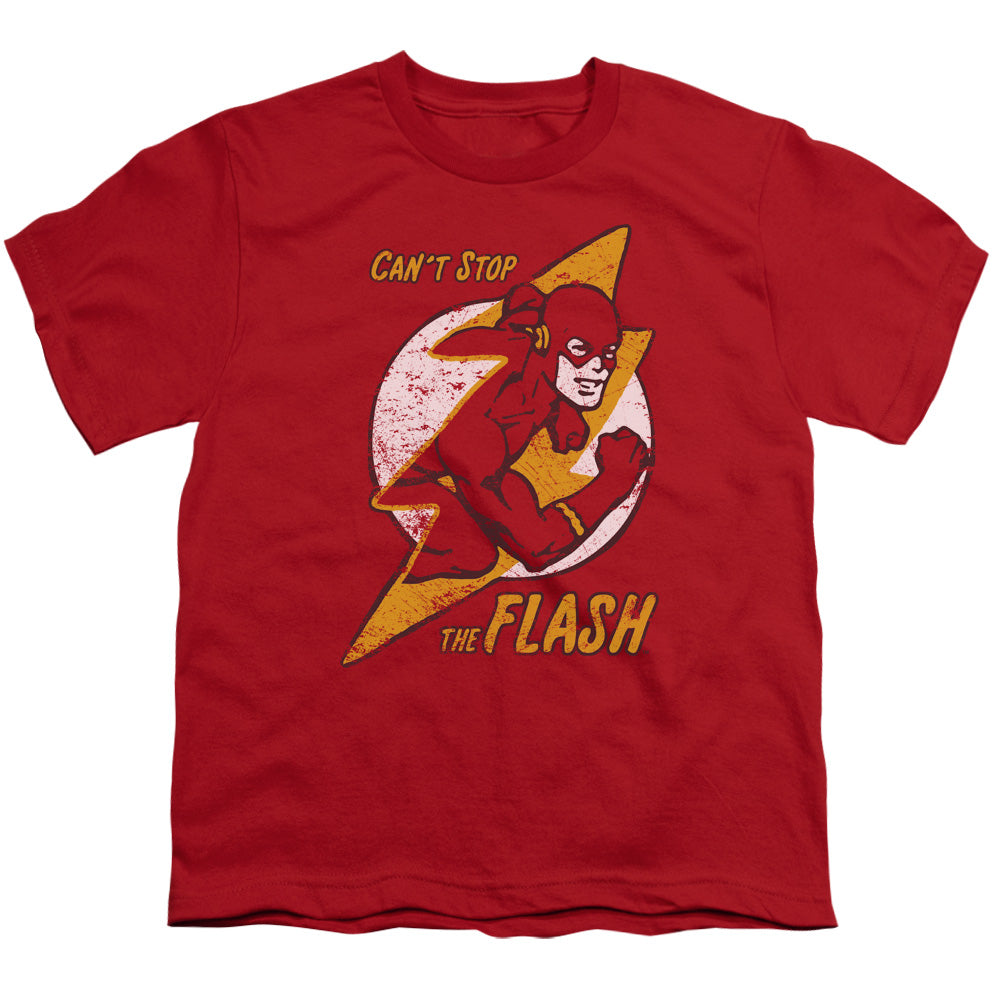 DC Comics Flash Flash Bolt Kids Youth T Shirt Red Officially Licensed