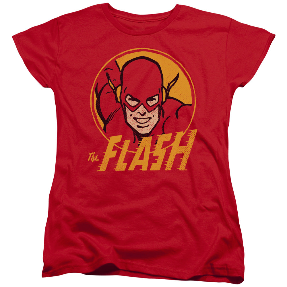 DC Comics Flash Flash Circle Womens T Shirt Red Officially Licensed