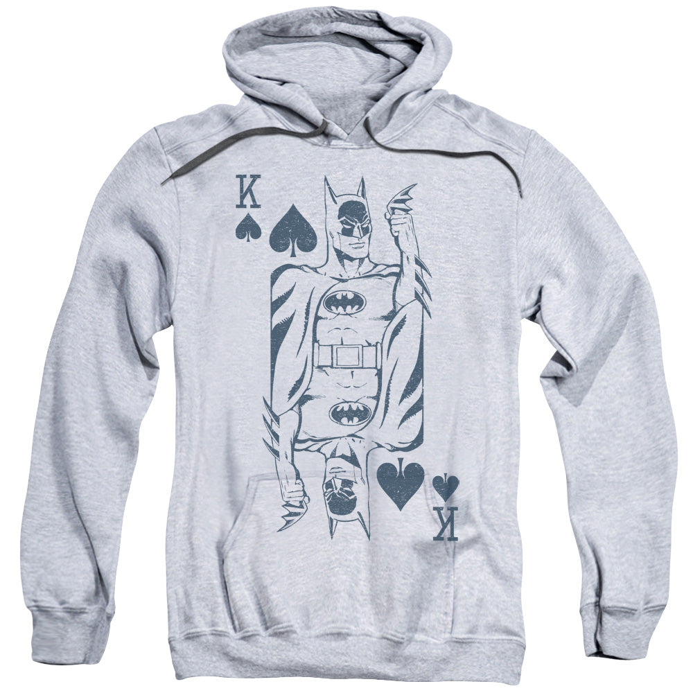 DC Comics Bat Card Mens Hoodie Athletic Heather Officially Licensed