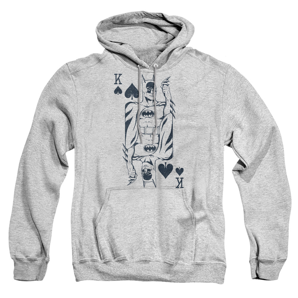 Dc Bat Card Mens Hoodie Athletic Heather Officially Licensed