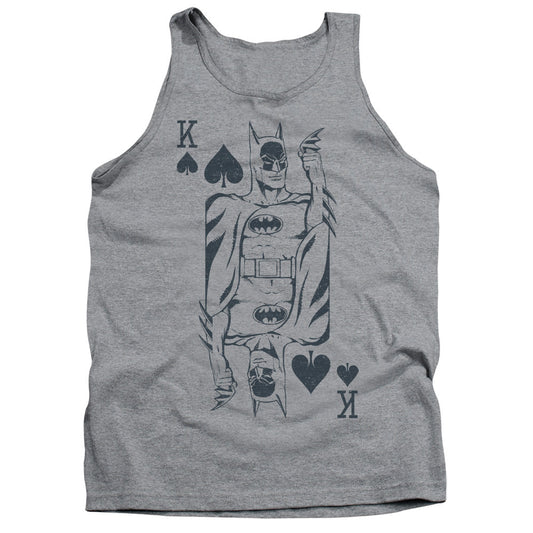 DC Comics Bat Card Mens Tank Top Shirt Athletic Heather Officially Licensed