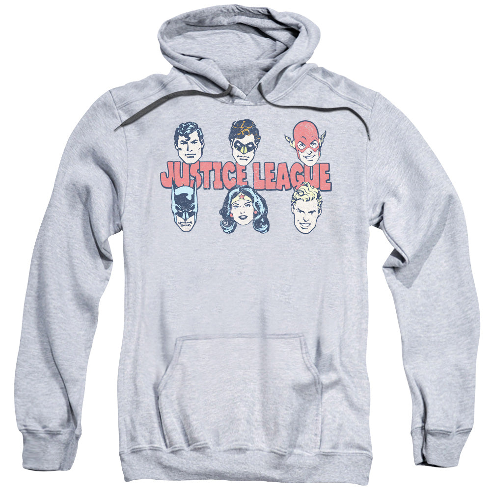 DC Comics Justice Lineup Mens Hoodie Athletic Heather Officially Licensed