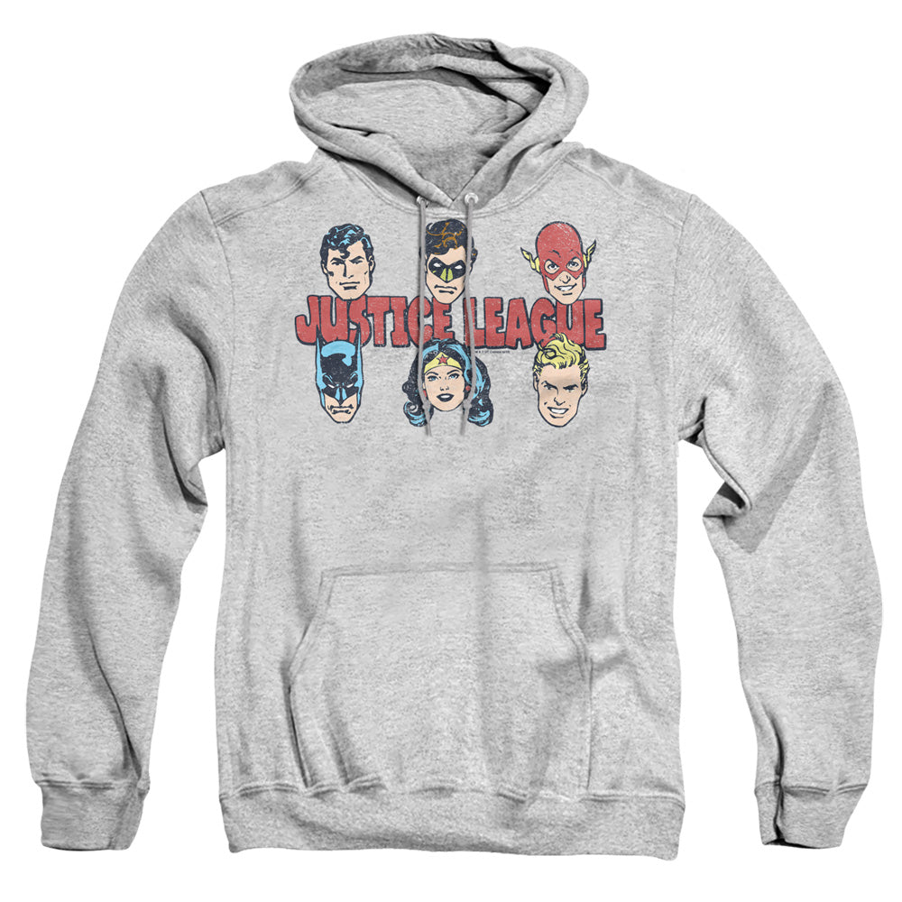 Dc Justice Lineup Mens Hoodie Athletic Heather Officially Licensed