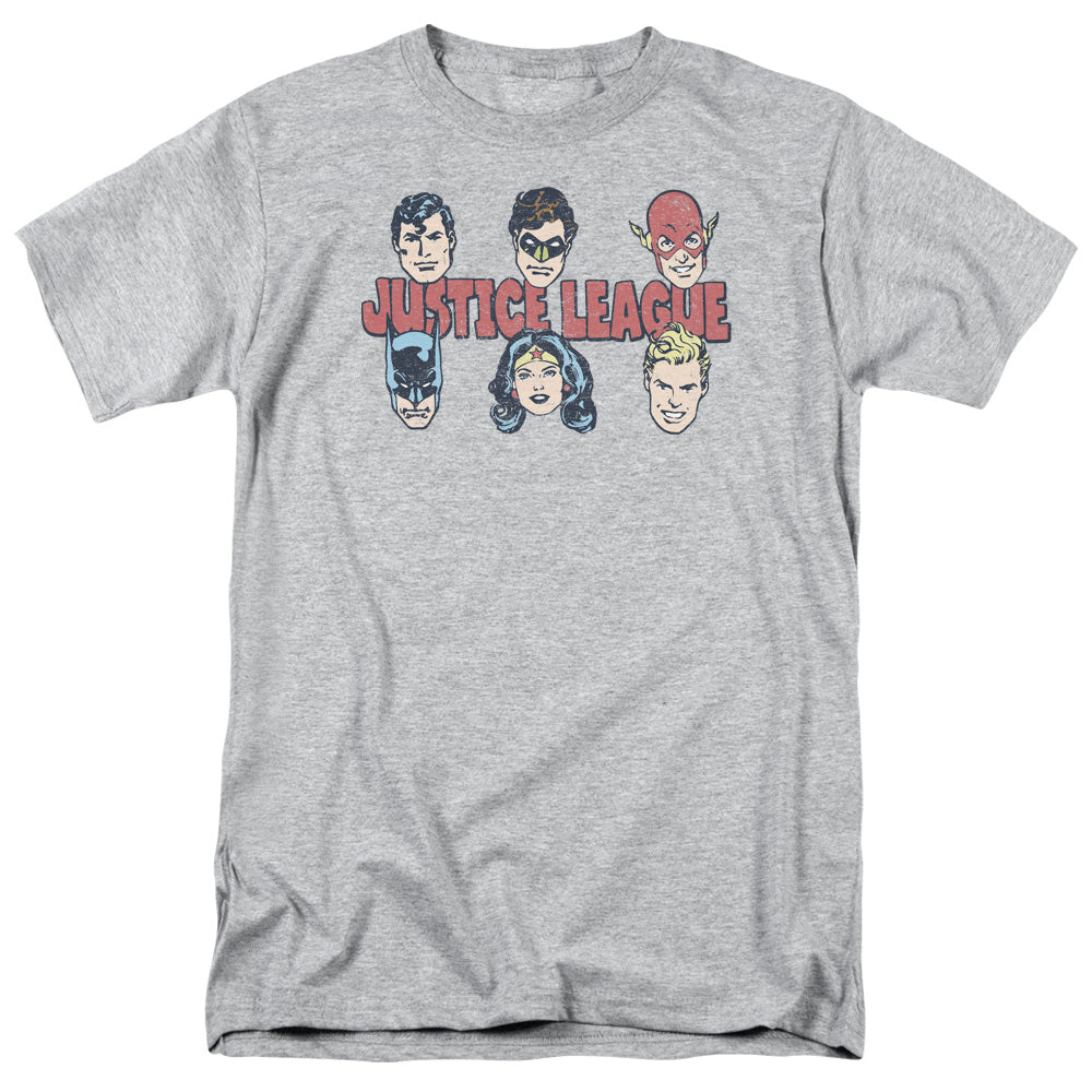 DC Comics Justice Lineup Mens T Shirt Athletic Heather Officially Licensed