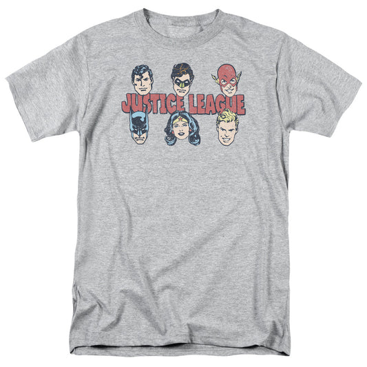 DC Comics Justice Lineup Mens T Shirt Athletic Heather Officially Licensed