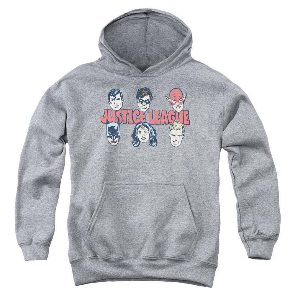 DC Comics Justice Lineup Kids Youth Hoodie Heather Officially Licensed