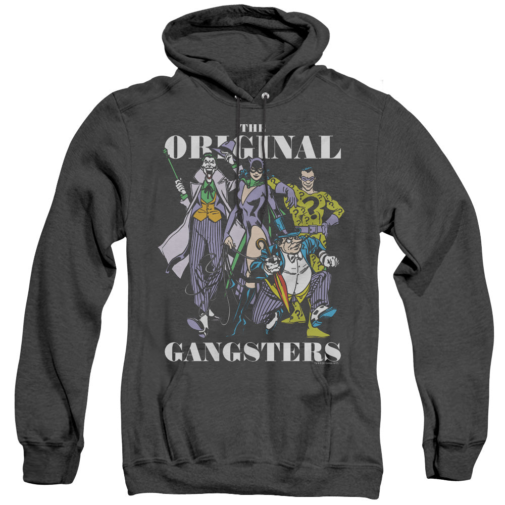 Dc Original Gangsters Mens Heather Hoodie Black Officially Licensed