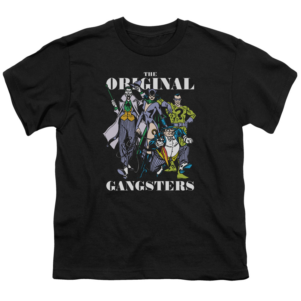 DC Comics Original Gangsters Kids Youth T Shirt Black Officially Licensed