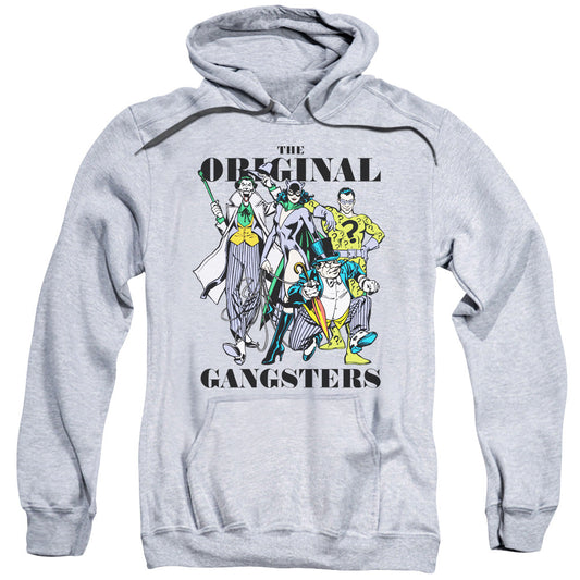DC Comics Original Gangsters Mens Hoodie Athletic Heather Officially Licensed