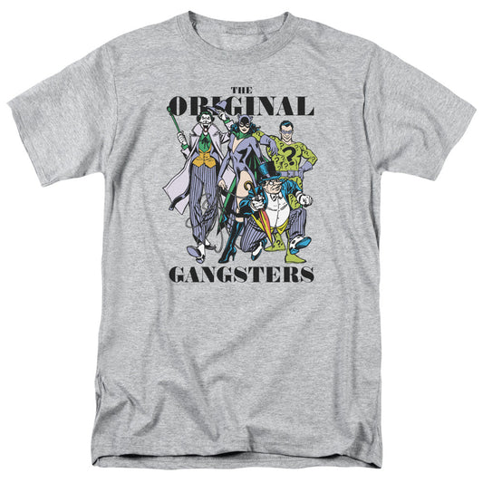 DC Comics Original Gangsters Mens T Shirt Athletic Heather Officially Licensed