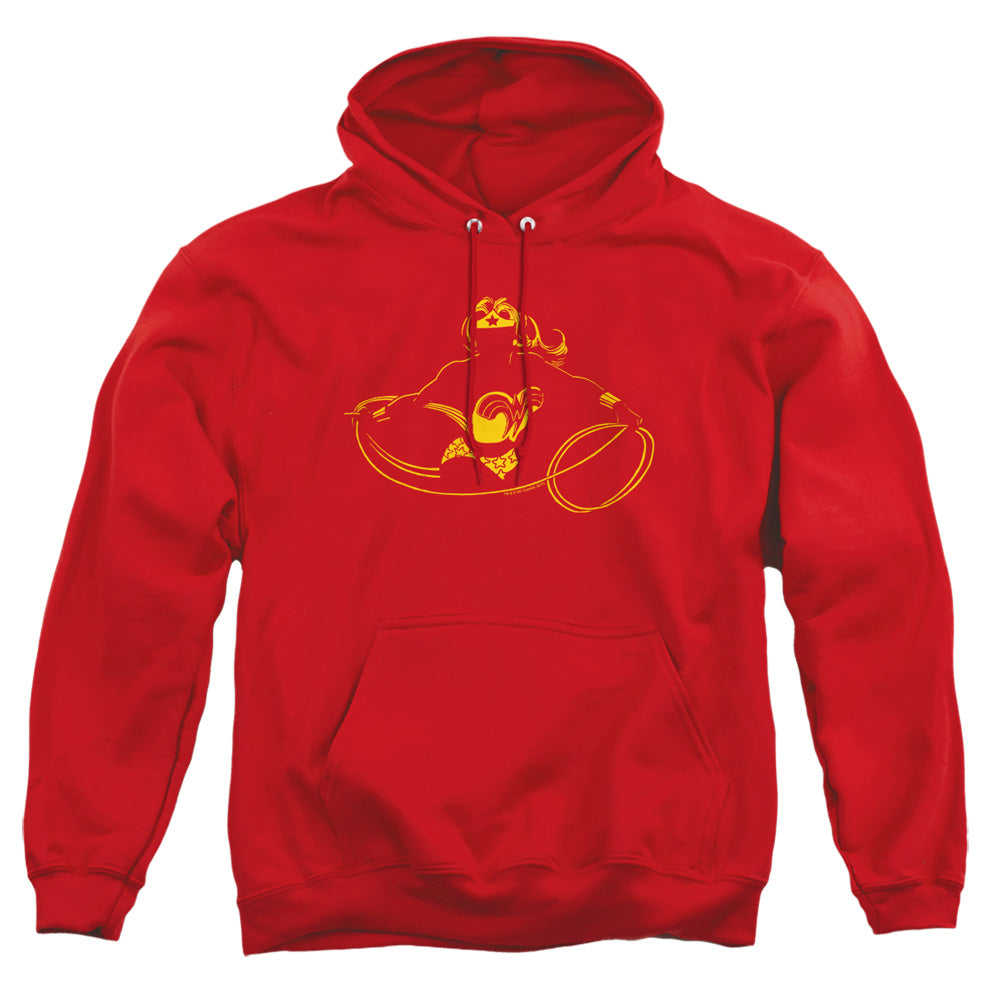 Dc Wonder Min Mens Hoodie Red Officially Licensed
