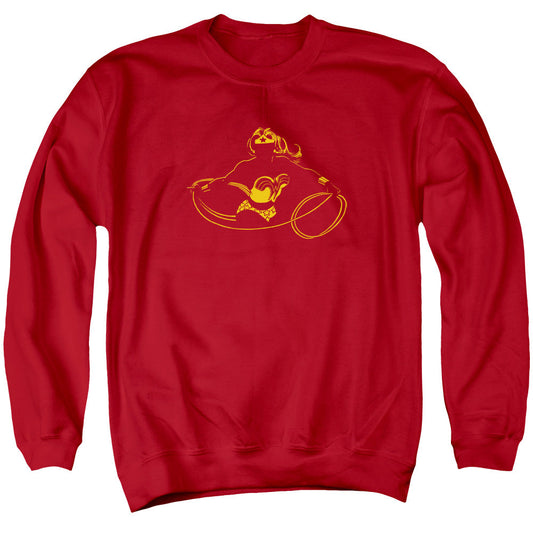 Dc Wonder Min Mens Crewneck Sweatshirt Red