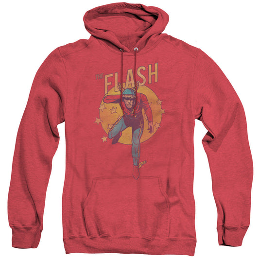 DC Comics Flash Circle & Stars Heather Mens Hoodie Red Officially Licensed