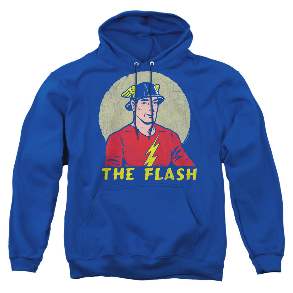 Dc Flash Faded Circle Mens Hoodie Royal Blue Officially Licensed