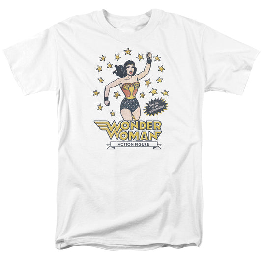 DC Comics Action Figure Mens T Shirt White Officially Licensed