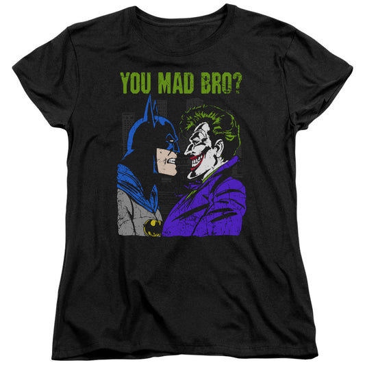 DC Comics Mad Bro Womens T Shirt Black Officially Licensed