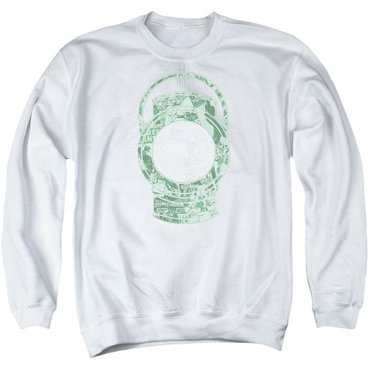 Dc Lantern Cover Mens Crewneck Sweatshirt White