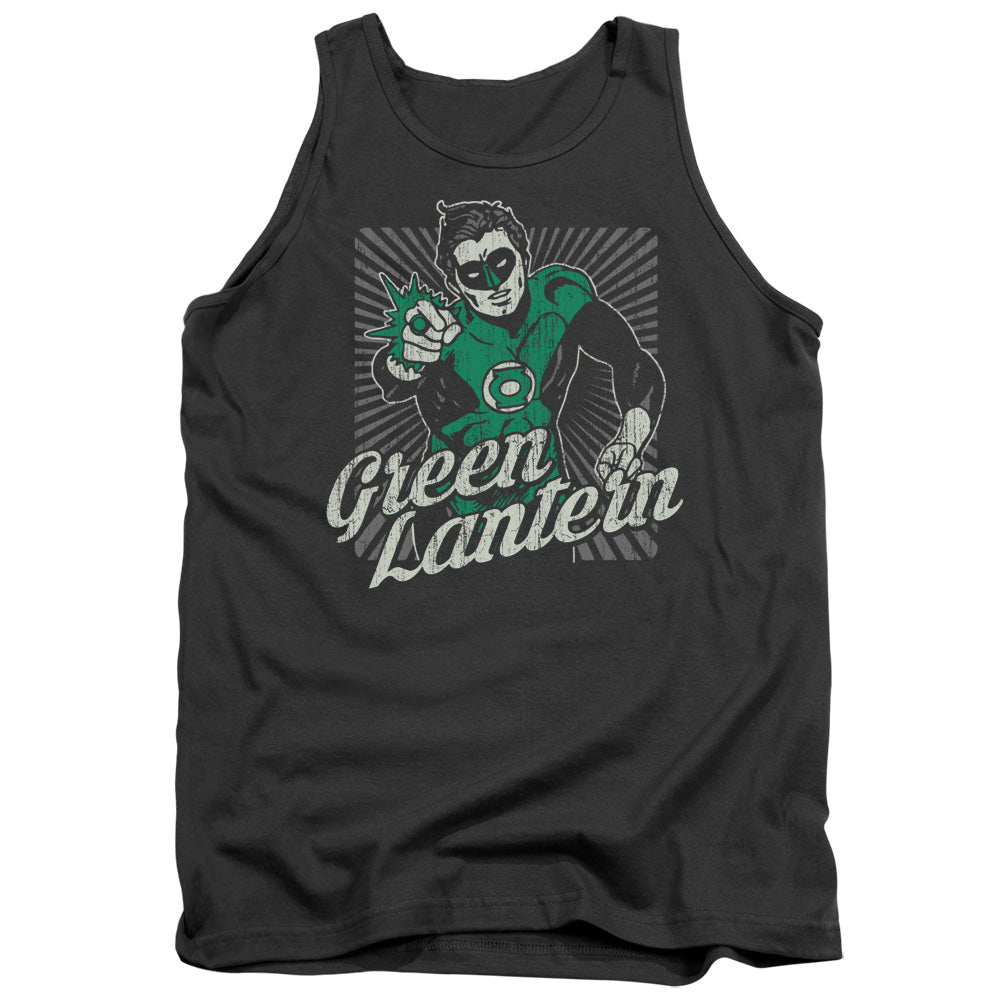DC Comics Ring Rays Mens Tank Top Shirt Charcoal Officially Licensed