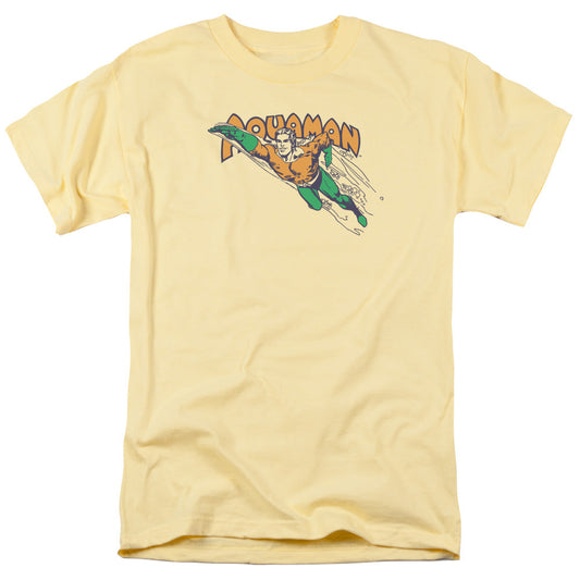 DC Comics Swim Through Mens T Shirt Yellow Officially Licensed