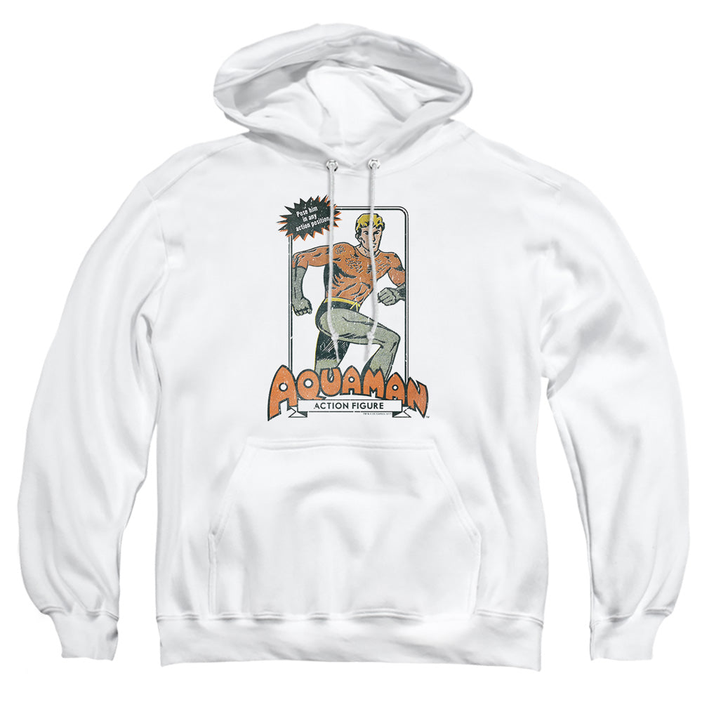 Dc Am Action Figure Mens Hoodie White Officially Licensed