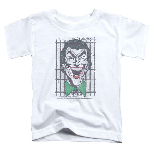 DC Comics Criminal Toddler Kids Youth T Shirt White Officially Licensed