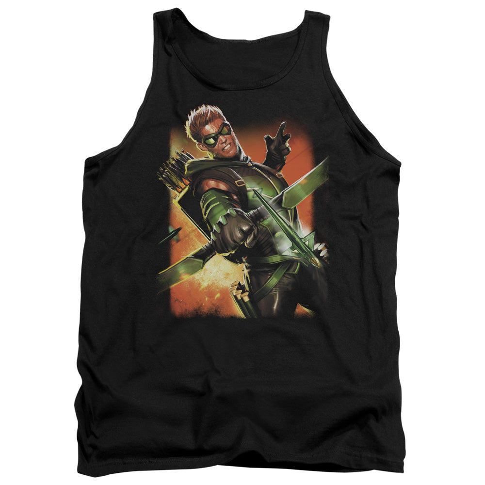 Justice League Green Arrow #1 Mens Tank Top Shirt Black Officially Licensed