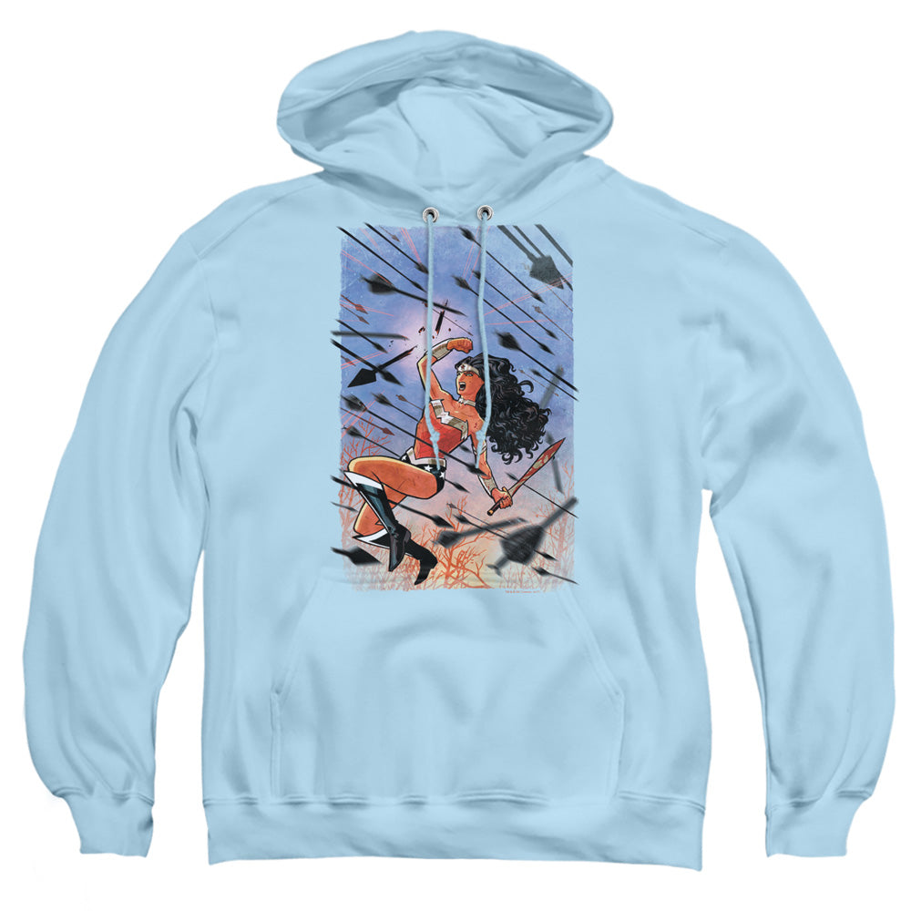 Jla Wonder Woman #1 Mens Hoodie Light Blue Officially Licensed