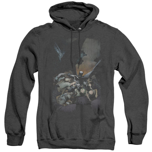 Batman Batman #1 Mens Heather Hoodie Black Officially Licensed