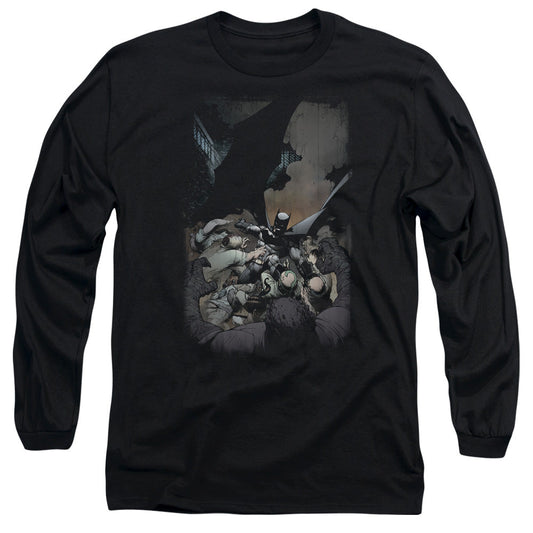 Batman Batman #1 Mens Long Sleeve Shirt Black Officially Licensed