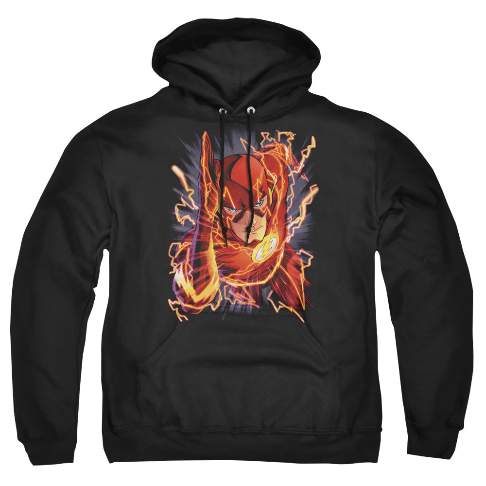 Jla Flash #1 Mens Hoodie Black Officially Licensed