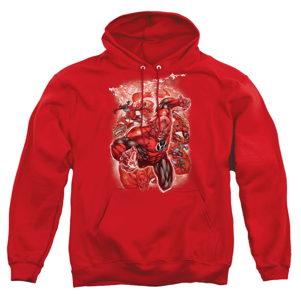 Green Lantern Red Lanterns #1 Mens Hoodie Red Officially Licensed