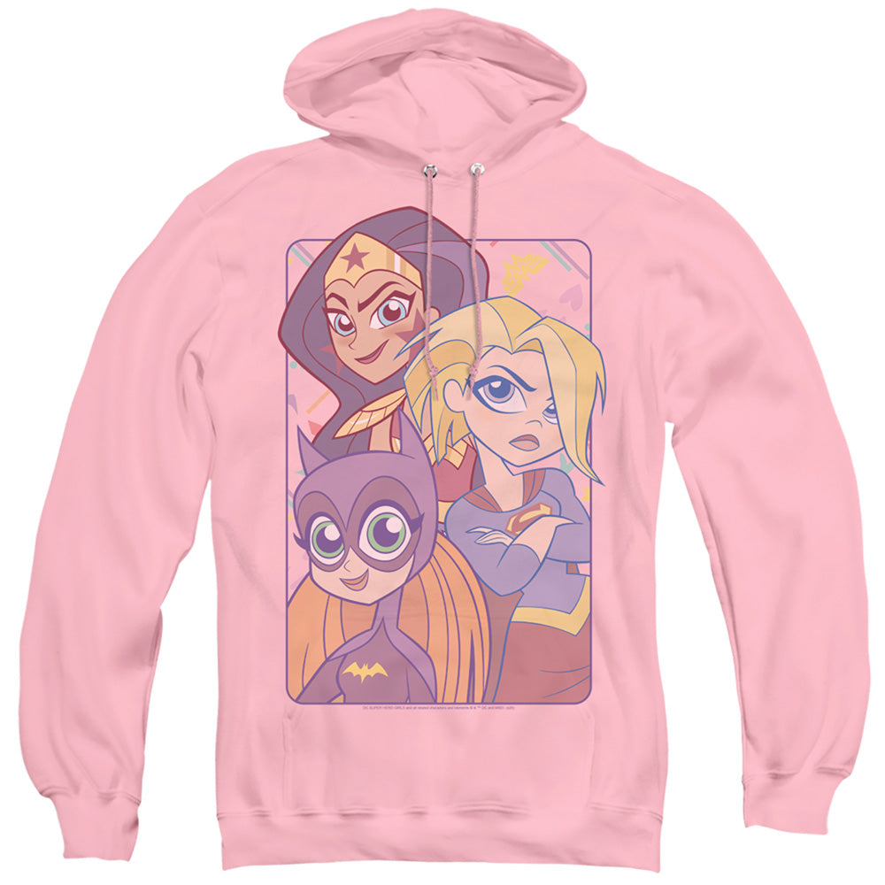 Dc Superhero Girls Dont Box Us In Mens Hoodie Pink Officially Licensed