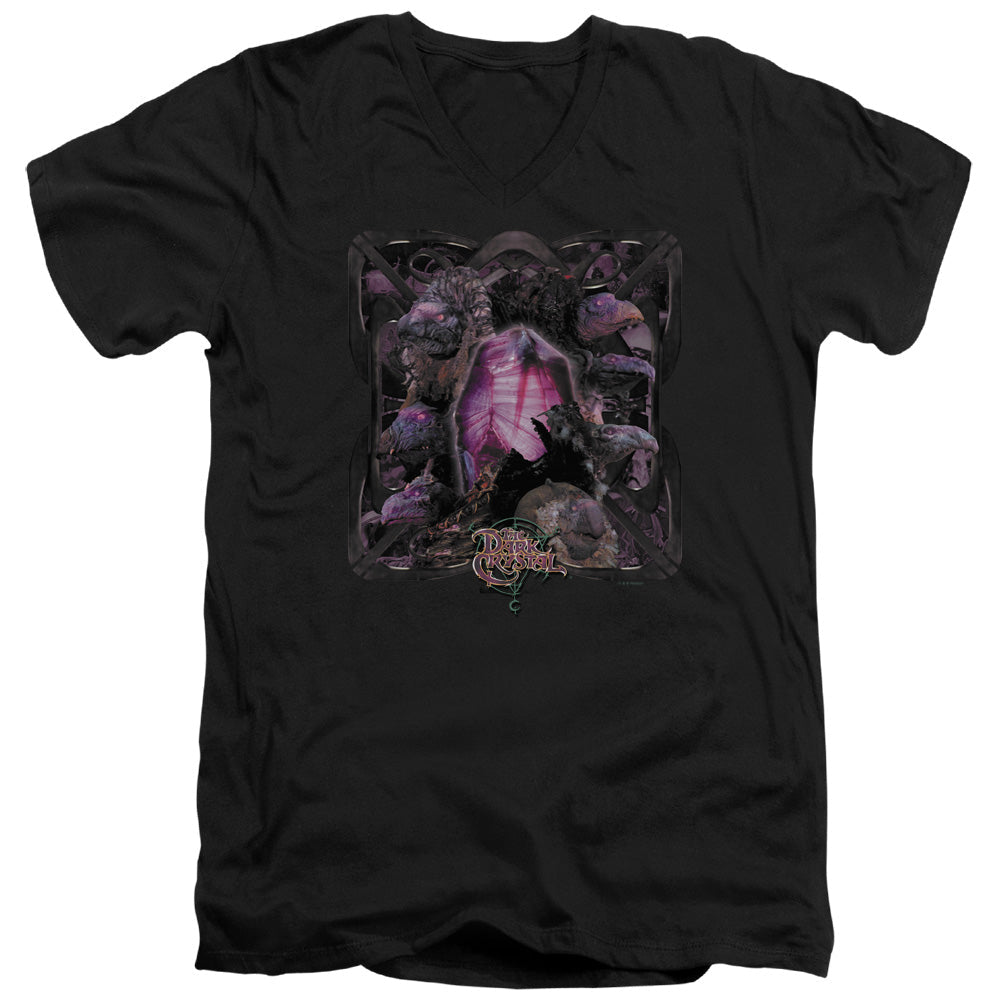 Dark Crystal Lust for Power Mens Tall T Shirt Adult V Neck Black Officially Licensed