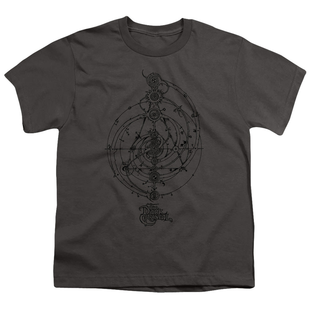 Dark Crystal Dream Spiral Kids Youth T Shirt Charcoal Officially Licensed