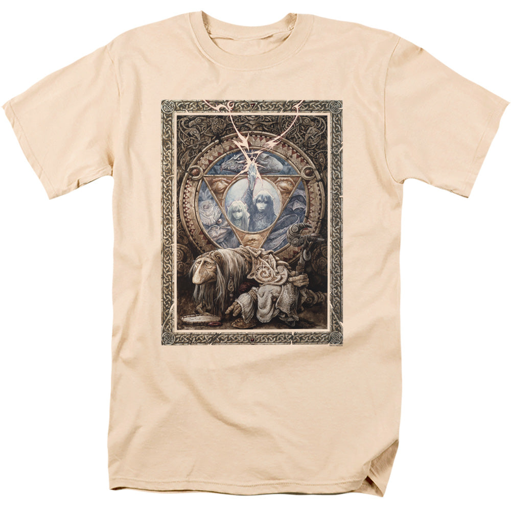 The Dark Crystal Ornate Poster Mens T Shirt Cream Officially Licensed