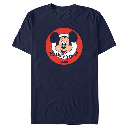 Disney Mickey Mouse Club Mickey Face Logo Mens T Shirt