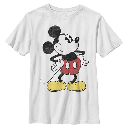 Disney Classic Vintage Mickey Boys Kids T Shirt