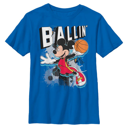 Disney Mickey Ballin Boys Kids T Shirt