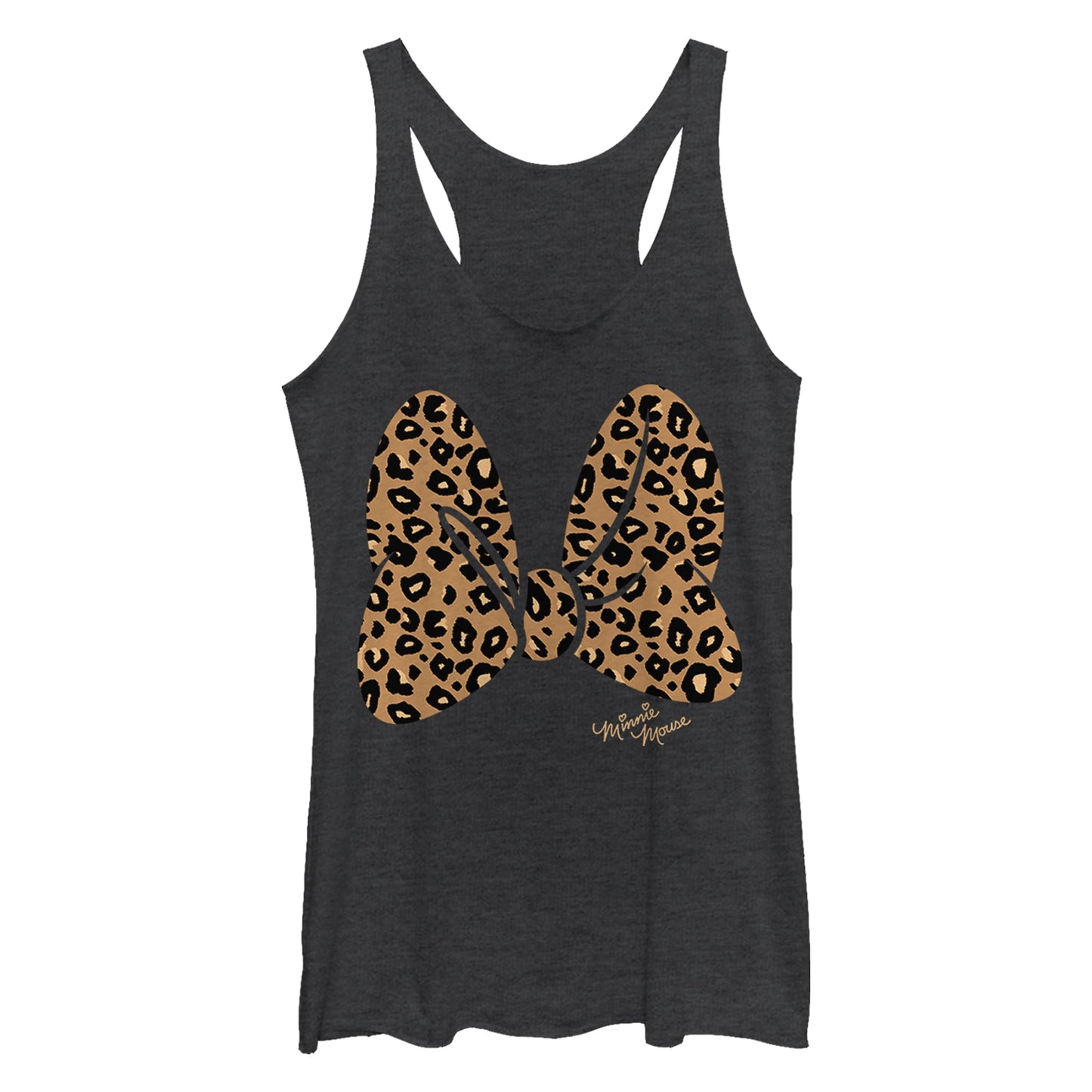 Disney Animal Print Bow Juniors Tank Top Shirt