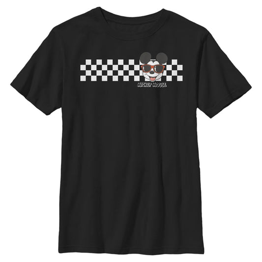 Disney Mickey Checkers Boys Kids T Shirt