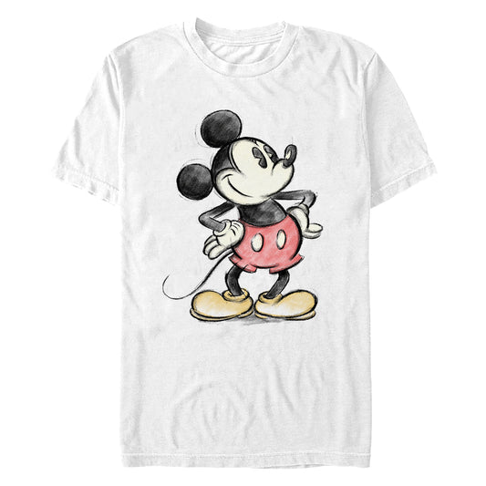 Disney Charcoal Mickey Mens T Shirt