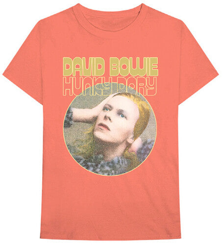 David Bowie Hunky Dory Portrait Orange Unisex Short Sleeve T-shirtMedium [T-Shirt]
