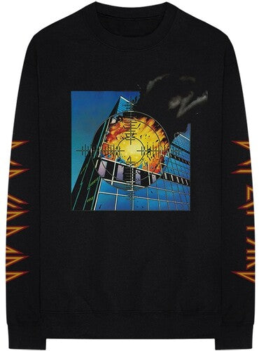 Def Leppard Pyromania Black Unisex Long Sleeve T-shirt XL [T-Shirt] - Rock Band Apparel